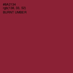 #8A2134 - Burnt Umber Color Image